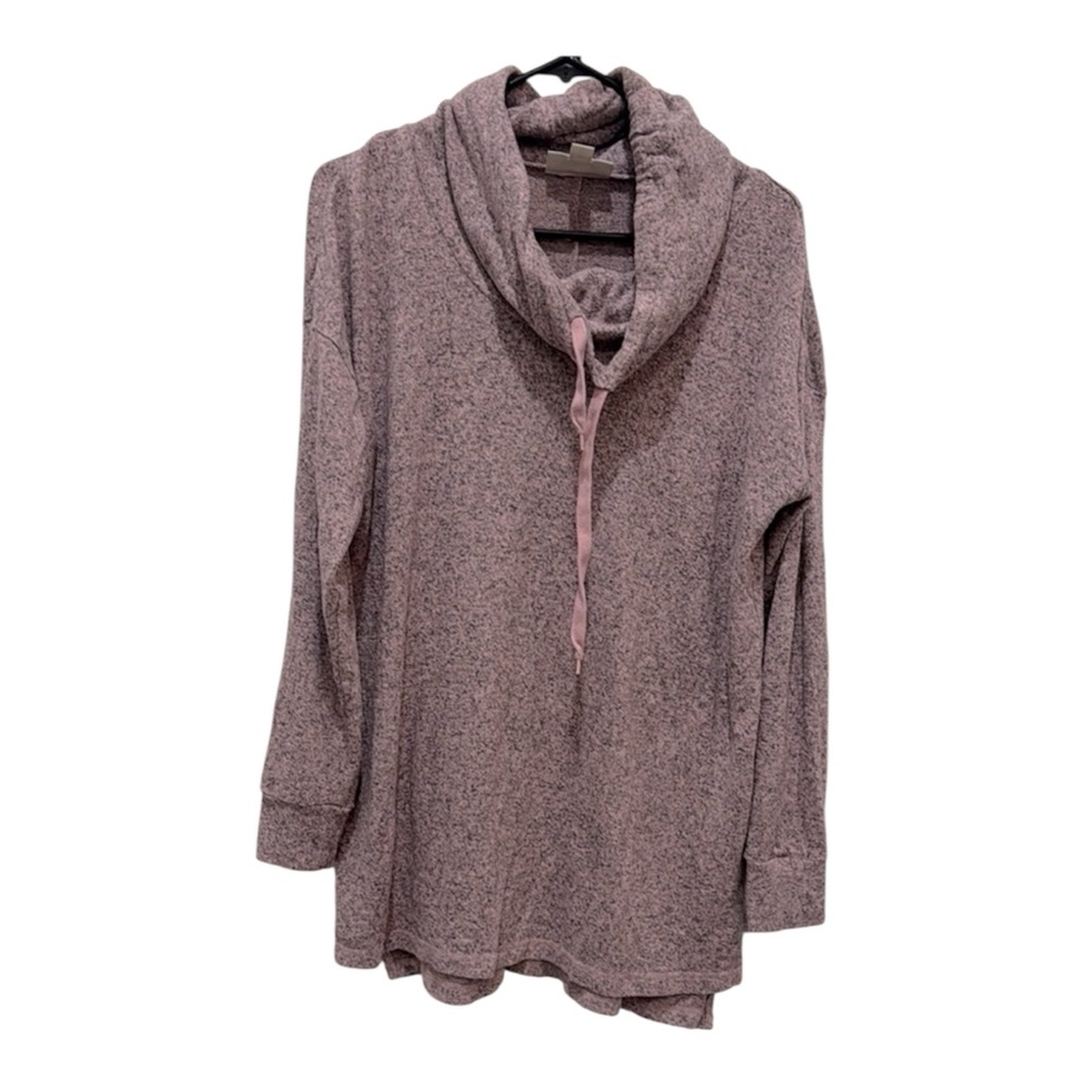 Motherhood Maternity Pink Cowl Neck Tunic Sweater Women’s Medium